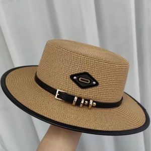 Zomerhoeden voor vrouwen wijd rand Casual strand zon hoed stro zonnebrandcrème UV Bescherming Panama Bow Cap 240415