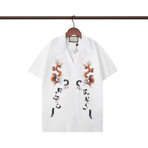 Chemises de créateurs de luxe hawaïennes d'été pour hommes, chemise de bowling à imprimé géométrique, chemises décontractées florales hawaïennes, coupe cintrée à manches courtes, variété m-3xl
