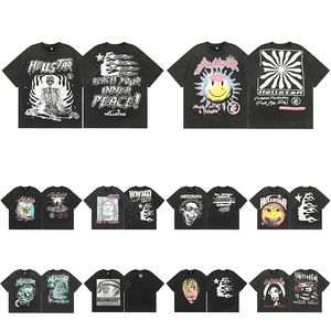 Summer Hellstar Shirt Mens Street Fashion Men Shirts Hip Hop Trend T-shirt Outdoor Outdoor Tee Man Tops Designer T-shirt Graphic Tee Hellstar Eu S - XL
