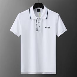 Été haute qualité Polo chemise pur coton hommes polos chemise hommes T-shirt court manches décontracté mode golf T-shirts chemise hommes couleur unie revers pull taille asiatique M-3XL