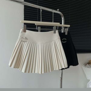 Mini jupes d'été taille haute pour femmes, Sexy, Vintage plissée, jupes de Tennis coréennes courtes, blanc et noir, S43665