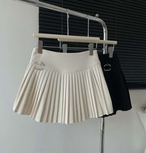 Été taille haute jupes femmes Sexy Mini jupes Vintage jupe plissée coréen Tennis jupes courtes blanc noir S436545