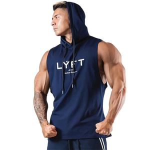 Tabbure à capuche d'été Hommes gym fitness Bodybuilding Sport Sweat à capuche Male Coton Cotton Coton Stringer Sonnlet Vêtements Vêtements 240415