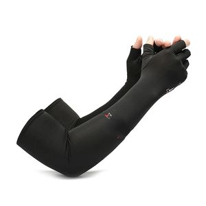 Été glace cool hommes femmes manches manches de pêche à la pêche cycliste gants de vélo à 5 doigts manchette du soleil UV Couverture du bras de protection