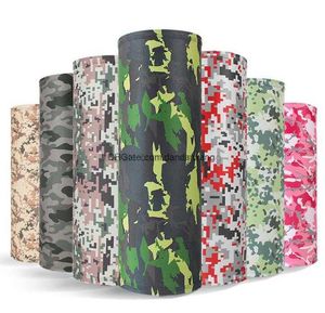 glace d'été refroidissement écharpe magique foulards extérieur tactique CS armée masque facial tubes sans soudure coupe-vent protection UV cyclisme vélo camouflage bandana turban cache-cou