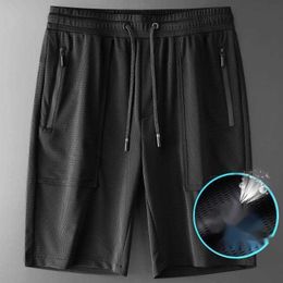 Summer Ice Shorts Men's Thin Mesh Ins Beach Basketball Pants Large Quick Drying Capris 855u0tg2lp