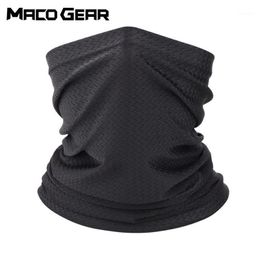 Zomer ijs zijde bandana mesh sjaal wandelen running skiën jacht sport fietsen snowboard camping fiets gezicht masker vrouwen mannen caps maskers