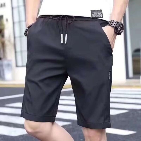 Summer Ice Silk Investral Shorts Floja a medio de longitud recta para hombres Moda de verano Pi Shuai Breatable Sports Capris