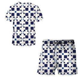Zomer Japanse Stijl Print 3D Pak 2 stuks Korte Mouw Casual T-shirt TopsShorts Outfits Sets Kinderkleding Mannen kleding 220624