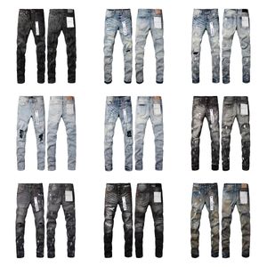 Paarse Amirs jeans heren Paarse Amirs skinny jeans PAARSE MERK broek Amirs Hole jeans hoge kwaliteit broek letter heren en dames motorfiets mans zwarte broek S-3XL