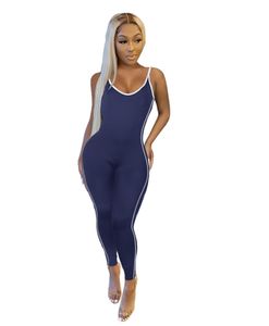 Zomer Jumpsuits Vrouwen Strapless Rompertjes Mode Mouwloze Truien pak Solid Bodycon Bodysuit Club Wear Bulk 7185