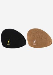 Summer Kangol Kangugero Flat Top Fisherman Gat Basin Hat Fashion Fashion Fabric de algodón salvaje Hombres de tela plana Q07039876636