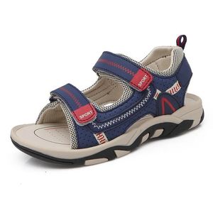 Zomer kinderen merk gesloten teen peuter orthopedische sport pu lederen babyjongens sandalen schoenen 240219