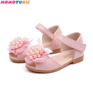 Été enfants filles princesse sandales chaussures en cuir pour enfants perles enfants sandale pour bébé fille vêtements enfant en bas âge fille sandales 210713