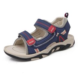 Marque de chaussures pour enfants à orteil fermé pour tout-petit sandales orthopédique sport pu cuir bébé sandales sandales chaussures 240517