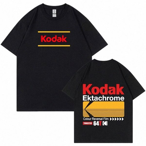 Été Kodak Cott T-shirts Femmes, Dames Casual Tops Imprimer, Simple Style Design T-shirts à manches courtes, Lady Vêtements Plus Taille t7rC #