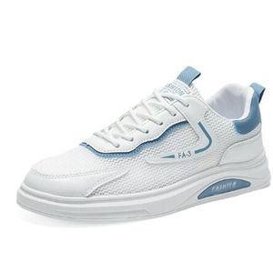 Livraison gratuite designer pour hommes baskets chaussures coréennes maille respirante chaussures de skateboard décontractées légères mode blanc bleu vert hommes chaussures de sport en plein air