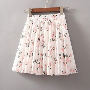 Zomer Koreaanse vrouwen hoge taille chiffon mini rok zoete dames elastische a-line paraplu shorts s grote swing short 220509