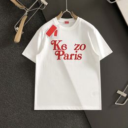Été KZ Paris chemises hommes designer t-shirt pur coton t-shirts imprimés blanc noir couples décontractés manches courtes t-shirt confortable pour hommes et femmes taille asiatique M-3XL