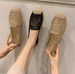 Summer en dentelle Fisherman Designer Femmes Découpes enceintes Femme enceinte Muis de chaussures légères Nouvelles chaussures décontractées de façon respirante Ballet de confort bas Ballet Flats 5 S