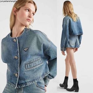 Costume d'été en Denim à manches longues et short pour femme, veste de Style rétro, taille haute, à la mode, décontractée.Cc