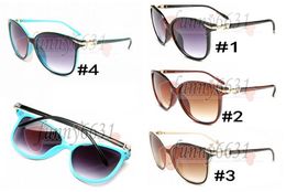 Señoras del verano moda gafas de sol mujeres UV400 gafas de sol para hombre sunglasse Gafas de conducción montar viento gafas de sol 4 colores envío gratis