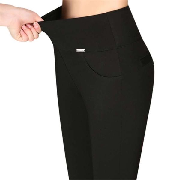 Legging de verano algodón femme push up para mujer leggings pantalones blanco negro rojo mujer leggins plus tamaño 5xl 6xl legins capri entrenamiento 210928