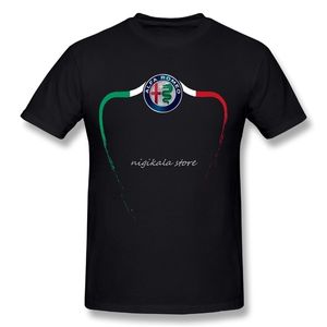 Summer Loisker Alfa Romeo T-shirt Collier Round Design masculin à manches courtes en gros 210329