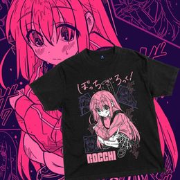 Été solitaire rock T-shirt à manches courtes périphérie anime sauce Pochi avec la même marque de marée de coton bidimensionnelle étudiant demi-manche