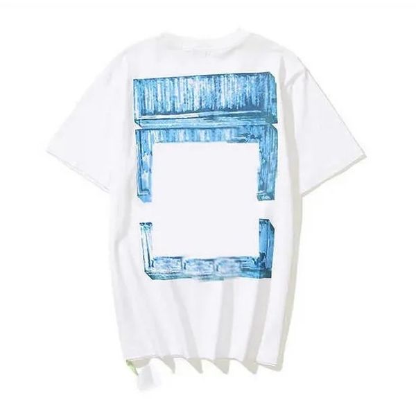 Luxe d'été et T-shirts pour femmes Vêtements de créateurs Loose Top Mens Casual Street Graffiti Shirt Sweat-shirt à manches courtes T-shirt blanc cassé GMOP