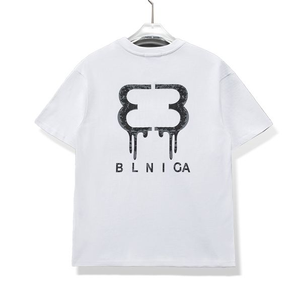 Verano de lujo Casual para hombre Camiseta Nuevo diseñador de ropa Manga corta Letras de moda casual 100% algodón de alta calidad al por mayor mangas cortas en blanco y negro M-3XL