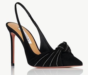 Été chaîne de luxe dangereux Atelier Sling Liaisons pompe chaussures bout ouvert Slingback femme fête robe de mariée luxe dame talons hauts EU35-43