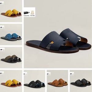 Zomer Luxe Izmir Mannen Sandalen Schoenen Kalfsleer Man Slippers Slip Op Strand Slide Flats Jongens Slippers Comfort Schoeisel EU 38-46