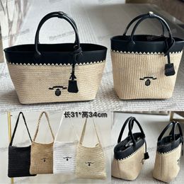 Sac de paille de créateur de luxe d'été Sac à bandoulière en nylon sacs à main