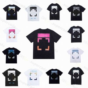 Summer Luxurys Mens and Womens T-shirt Designers Offs Vêtements en vrac Tops Man décontracté Street Graffiti Sweat-shirt à manches courtes tshirts blancs