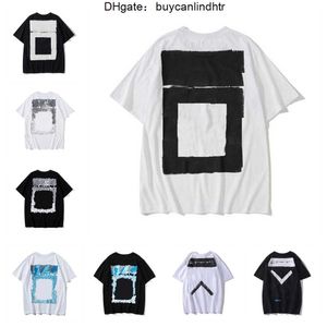 Summer Luxurys Mens and Womens T-shirt Designers Offs Vêtements en vrac Tops Man décontracté Street Graffiti Sweat-shirt à manches courtes Tshirts Offs White Idnz