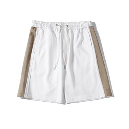 Été Homme Shorts avec Lettre Géométrique Mode Shorts Décontractés Taille Élastique Pantalon Court pour Hommes Sport Cothing S-2XL