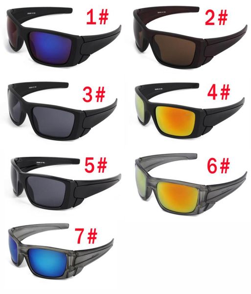 Summer Man Sport Style Seulement Lunettes 7 Colours Lunettes de soleil Beau visage Prenez les lunettes de soleil éblouit des lunettes sans logo 3147492