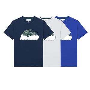 Été homme t-shirts designer femme crocodile dessin animé à manches courtes coton t-shirts occasionnels surdimensionné unisexe t-shirt grande taille M-3XL