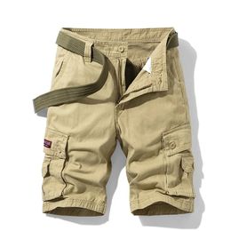 Zomermannen Cargo Shorts Katoen multi-pocket tactische shorts Heren Mens Casual Bermuda Shorts Outdoor Militaire Jogger Shorts Male 240529