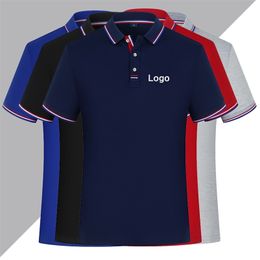 Hommes d'été Polo personnalisé Imprimer votre propre HD Po Design Femmes Coton respirant T-shirts à manches courtes Jerseys Tops 220702