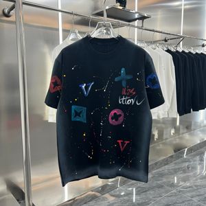 Zomer mannen Designer T Shirts katoen losse Casual Tees Letter Print Shirt Shired Shirt Fashion Hip Hop Streetwear T -shirt