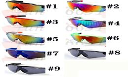 Verano hombres moda gafas de sol gafas deportivas mujeres gafas glas ses Ciclismo playa conducción al aire libre Gafas de sol 9colors3802609