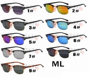 Summer Met Metal Cadre Fashion Sun Glasses à cycle Femmes Femmes Eye extérieur Protecteur de soleil Lunes de sunchoux 9color 2317789