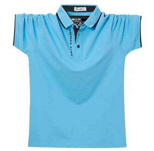 Men d'été Polo Mens Mens Classic Solid Polo-Shirts Cotton Shirt Large Taille Men de mode Casual Mens Plus 6XL 5XL XXXXL Y2205313717345