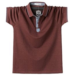 Zomer mannen Polo shirt s Classic Solid S Cotton 6xl groot formaat Casual Fashion Offer meter Kleding Tops Tees 220606