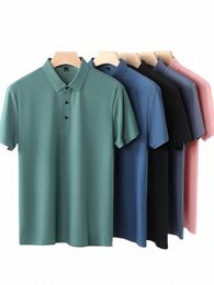 Zomer Mannen Polo Shirts 2022 Nieuwe Klassieke Korte Mouw Tee Ademend Koeling Sneldrogende Nyl Polo Mannen Golf T-shirt plus Size 8XL S9w6 #