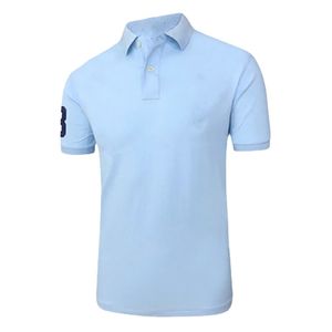 Zomer Mannen RL Big Pony 100% Katoen Leisure Mode Top Tees Mannen Korte Mouw Elegante Klassieke Paard Polo Shirt Luxe designer Golf Kleding