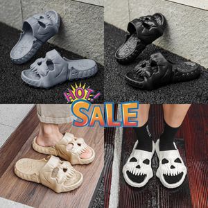 Zomer pantoffels voor heren en dames Effen kleur Schedelkop Sandalen met platte hak Davidskayr Designer Hoge kwaliteit modeslippers Waterdichte strandsportslippers GAI