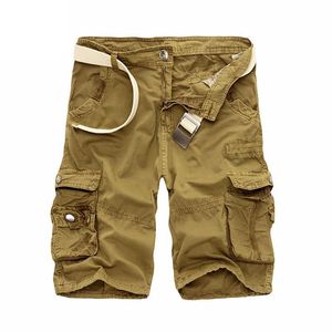 Zomer mannen camo cargo shorts katoen militaire camouflage mannelijke jogger bord shorts mannen mode kleding maat 29-40